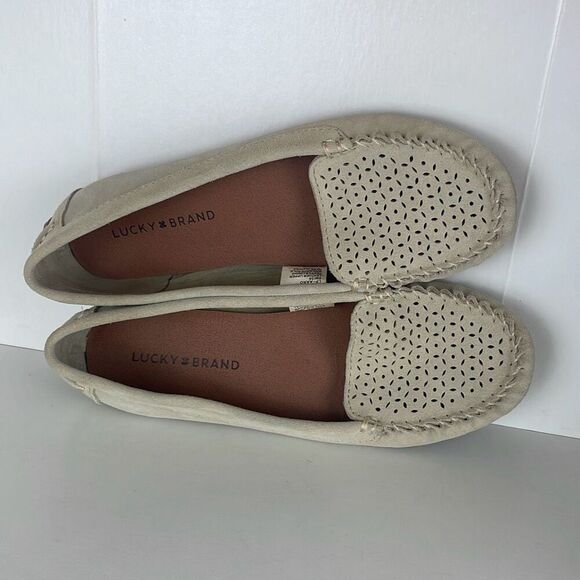 Lucky Brand Aaro Moccasins Suede 8 - Picture 1 of 8